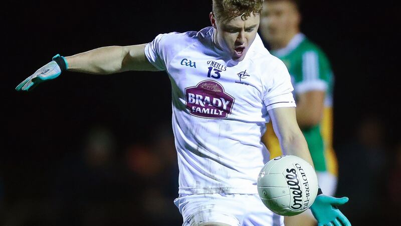 Jimmy Hyland: there is excitement around Kildare surrounding the young forward’s potential. Photograph: Tommy Dickson/Inpho