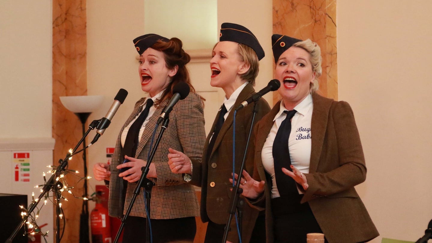 “The Bugle Babes” perform  at an Irish Times  Women’s Podcast live event, Birth of a Nation 1916, in February 2016. Photograph: Nick Bradshaw
