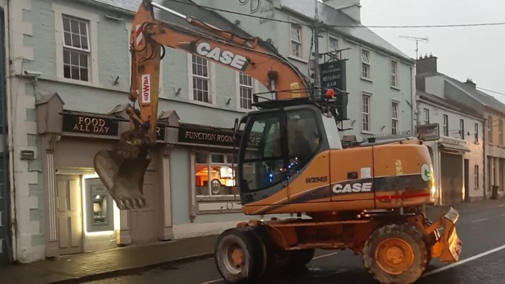 In the early hours of August 14th, Gardaí intervened in an attempted ATM robbery in Virginia, Co Cavan. Photograph: Garda press office