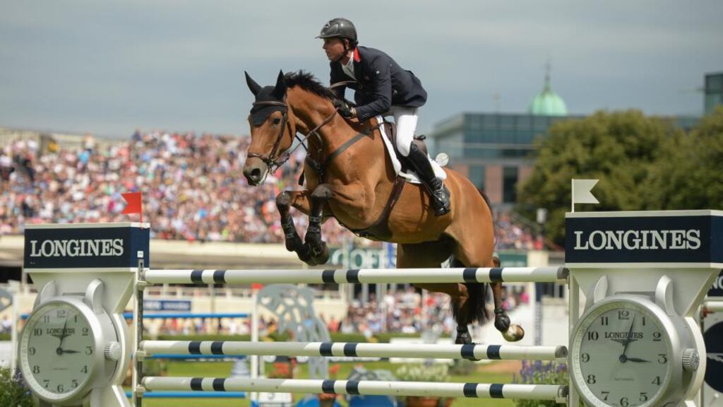 Horse sports (which do not include racing) and the breeding industry linked to them employ 14,057 people and contribute €816 million a year to the economy. Photograph:  Cody Glenn/Sportsfile via Getty