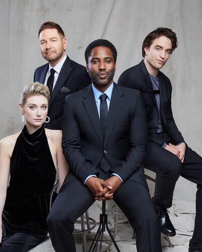 Tent stars Elizbeth Debicki, Kenneth Branagh, John David Washington and Robert Pattison