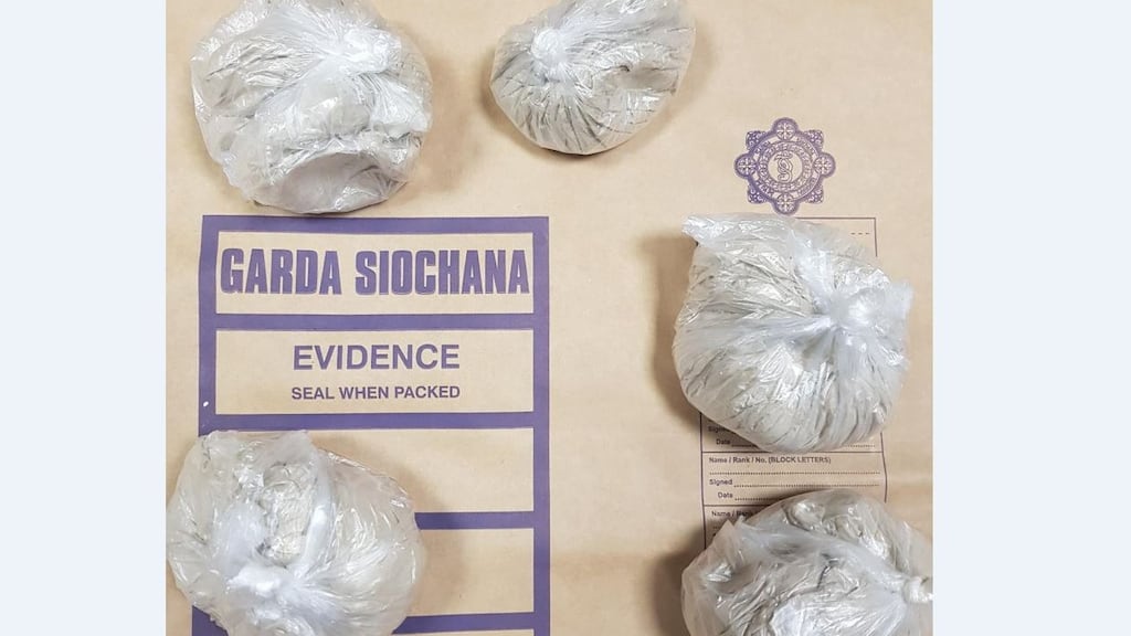 Drugs seized during the Garda operation. Photograph: Garda Press Office