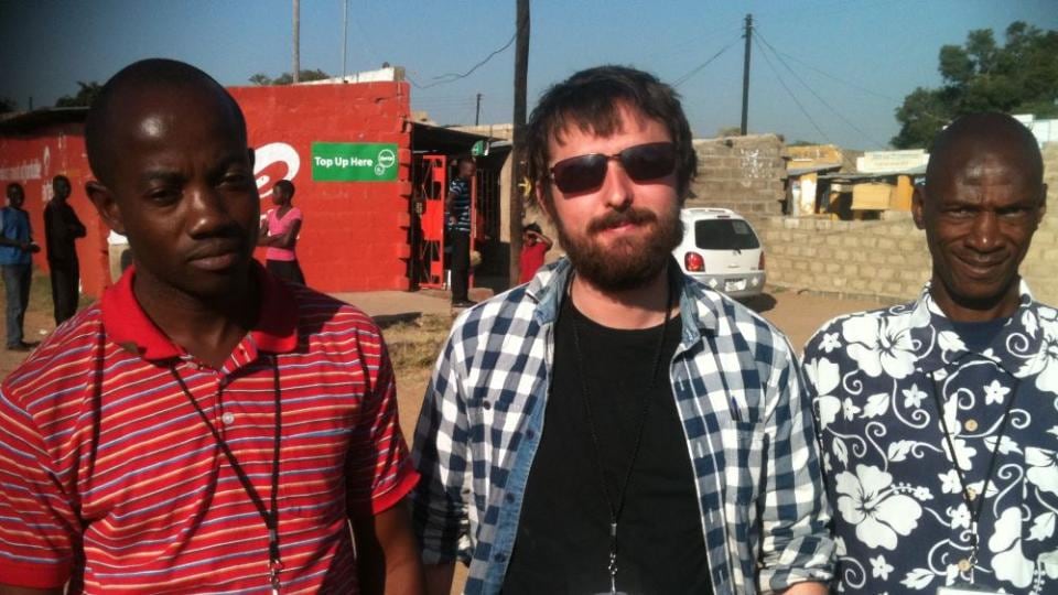 Aid worker Liam Kavanagh, from Dublin,  in Zambia. “I get to see real positive change in people’s lives, from what we’re doing.” Photograph: Concern