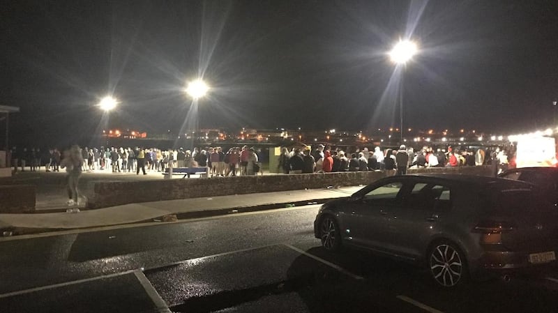 A number of young people attended large gatherings in Kilkee, Co Clare