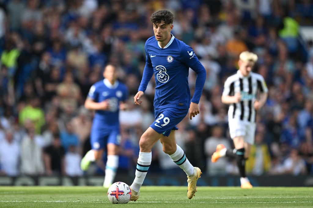 Kai Havertz: the 24-year-old’s departure is part of an extensive overhaul of Chelsea’s squad under new manager Maucicio Pochettino. Photograph: Justin Tallis/AFP