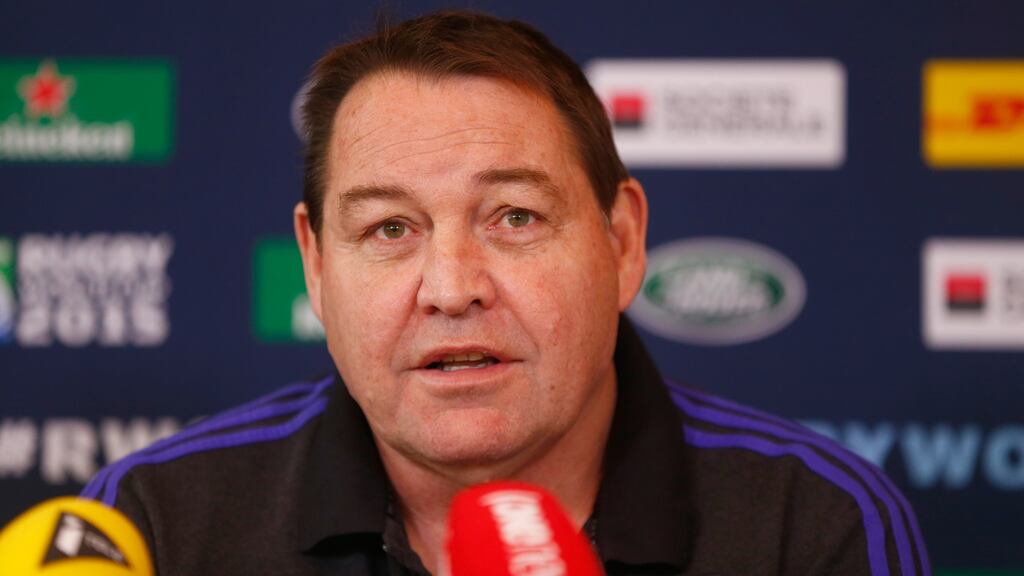 All Blacks coach Steve Hansen: “Leadership . . . is a learning skill. Self-belief is a massive thing.” Photograph: Phil Walter/Getty Images