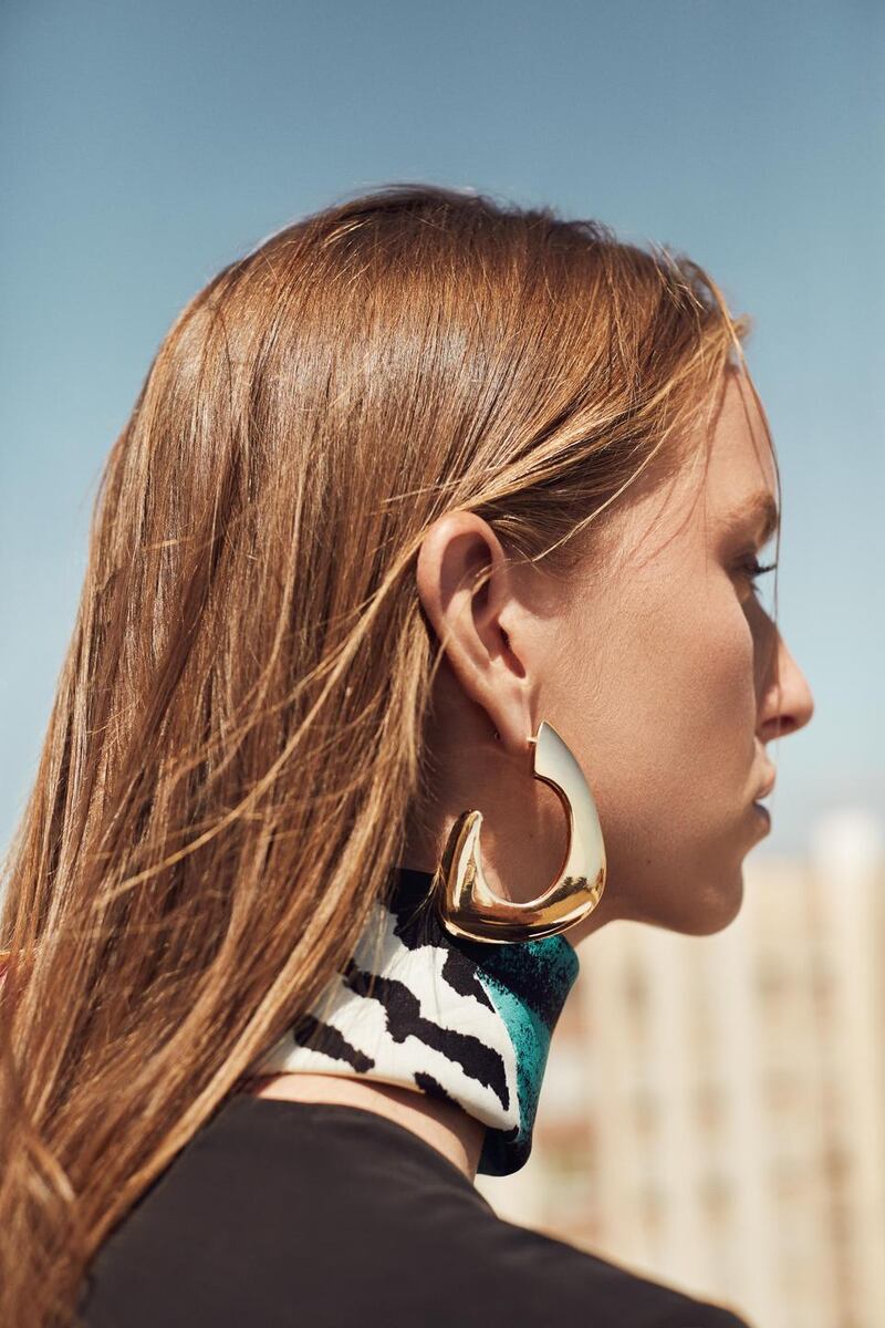 Scarf €9.99 and earrings €9.99, both Parfois.