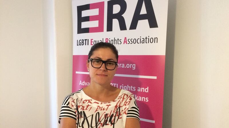 Dragana Todorovic, executive director of the Belgrade-based Equal Rights Association, expects little to change under Serbia’s first female and lesbian prime minister Ana Brnabic. Photograph: Dan McLaughlin
