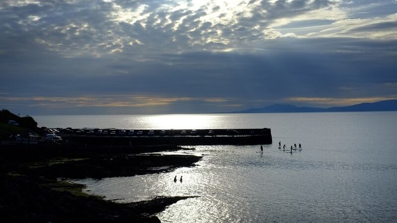 Pier jumping in Creevy, Co Donegal. A new report highlights the potential of western Atlantic counties.