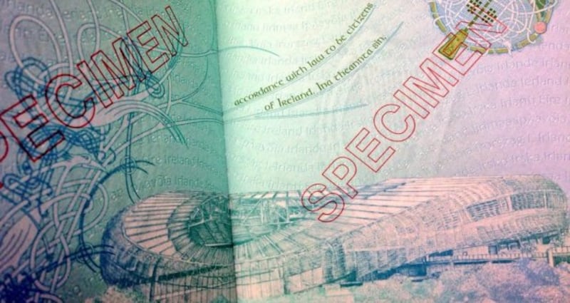 Inside the new Irish Passport. Photograph: MerrionStreet.ie