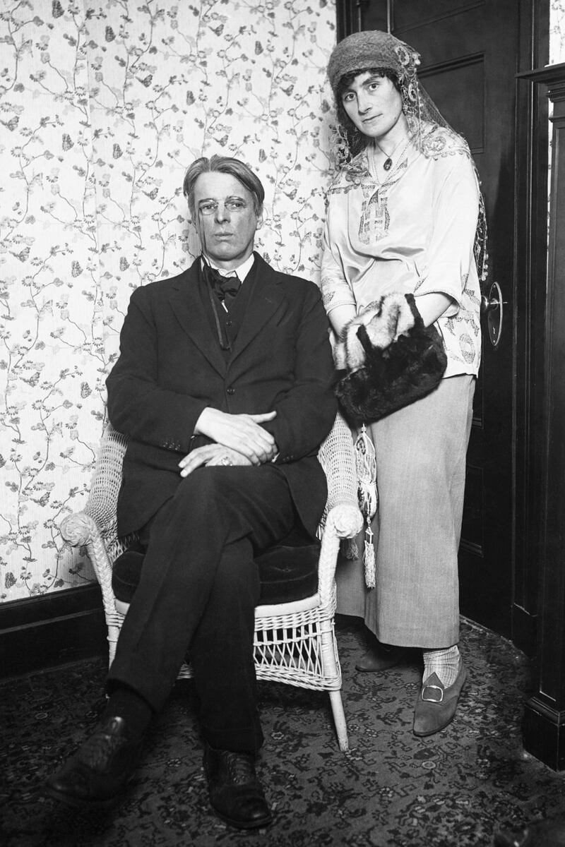 William Butler Yeats and h;is wife Georgie during visit to the US in the late 1920s. Photograph: Getty
