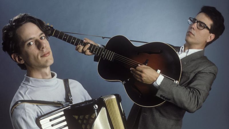 The duo in New York in 1988. Photograph: Ebet Roberts/Redferns
