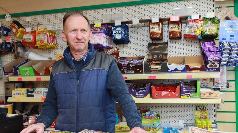 “The aim is to have safe roads for the community”: Mícheál McGrane of Magheracloone in his local shop. Photograph: Pat Byrne