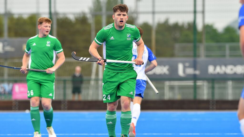 Ben Walker: helped himself to four goals in the victory over Great Britain’s elite development squad at Bisham Abbey. Photograph: Adrian Boehm