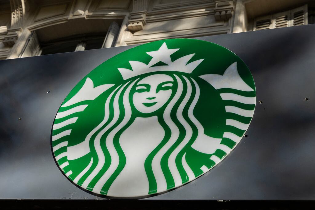 Starbucks shares fell 5 per cent in premarket trading on Wednesday morning. Photograph: Getty