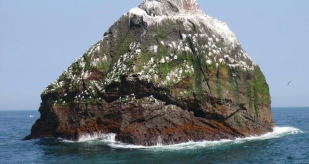 Rockall, the tiny disputed island some 400km off the Co Donegal coast.