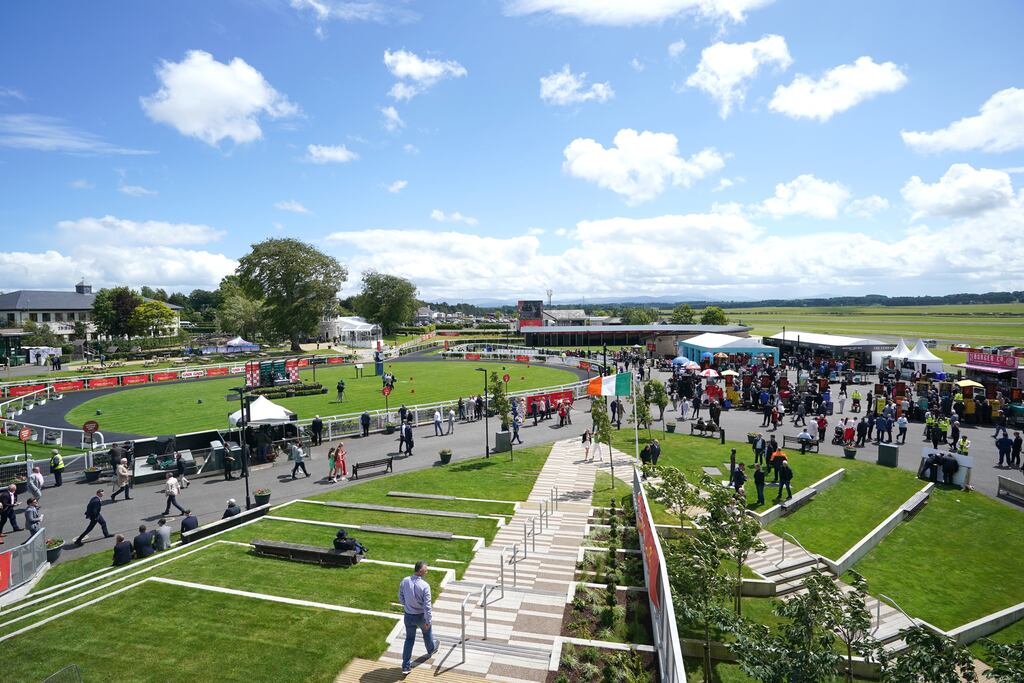 The parade ring at the Curragh will be a hive of activity next weekend. File photograph: PA