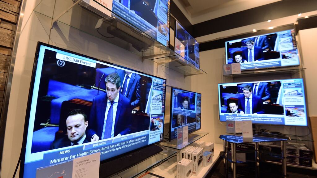 Minister for Health Simon Harris apologises to the Dáil for not providing fuller information to Fianna Fáil’s Barry Cowen. Photograph: Alan Betson/The Irish Times