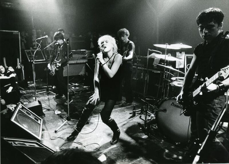Punk roots: Debbie Harry with Blondie in Amsterdam, November 1977. Photograph: Gie Knaeps/Getty