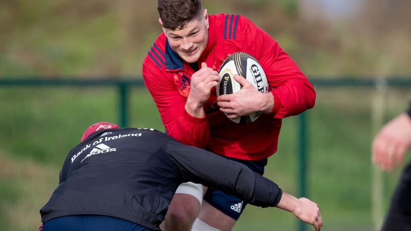 Jack O’Donoghue is poised to return to action for the first time since suffering a serious knee injury last May. Photograph: Morgan Treacy/Inpho