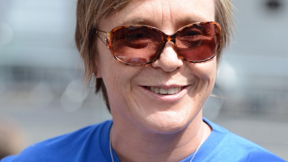 Feena Bermingham, Mountmellick, Co Laois: “A couple of years ago we lost a good friend to suicide and we got involved in Pieta House and brought the Darkness into Light walk to Mountmellick. So that’s how we got involved . . . It’s about raising awareness.” Photograph: Cyril Byrne