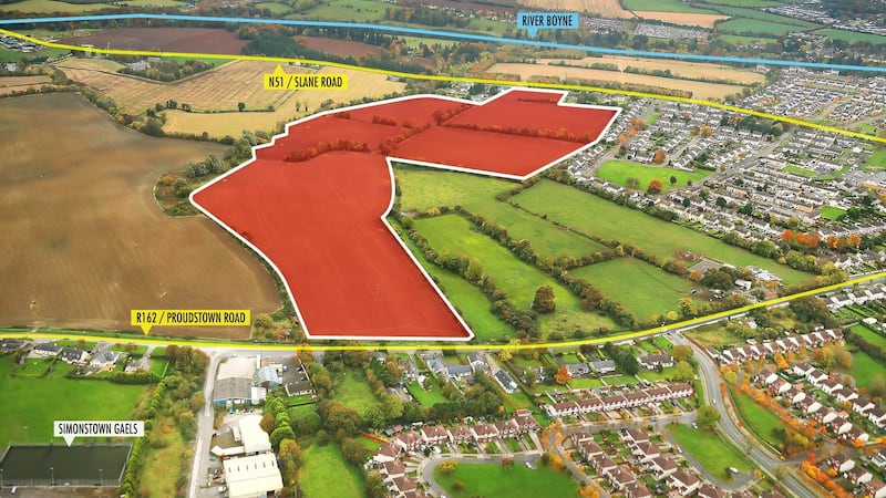 The 51-acre site on the Slane Road was designated as the Clonmagadden Valley strategic development zone before the property crash.