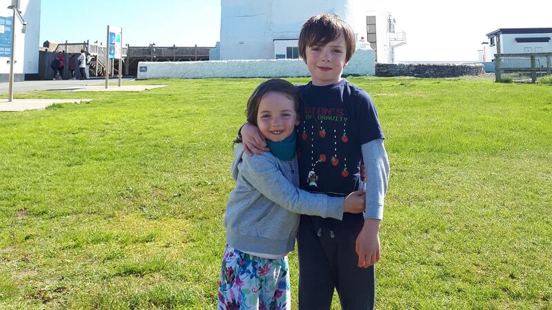 Hazel and Neil Grennan at Hook Head Lighthouse in Wexford.