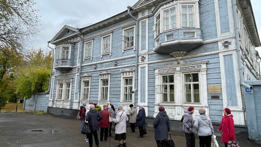 Sergei and Maria Volkonsky’s house in Irkutsk, now the Decembrist Museum. Sergei was exiled to Siberia after the Decembrists’ failed 1825 coup, and Maria followed him there. They moved this entire house from the village of Urik to Irkutsk in 1845-47. Photograph: Daniel McLaughlin
