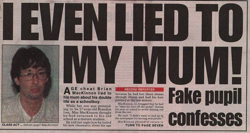 I even lied to my mum: a Daily Record article about the scandal