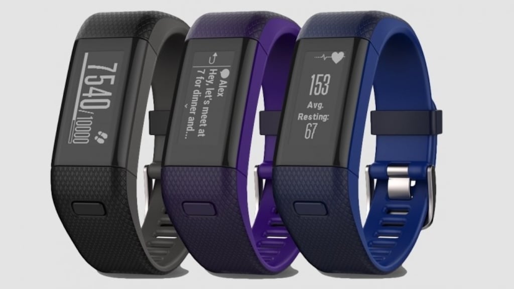 Under the scheme, certain customers taking out a life insurance policy will receive a free Garmin Vivosmart HR device (above)