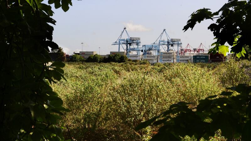The Irish Glass Bottle site at Ringsend, Dublin. The plan for the Poolbeg SDZ  centres on the former Irish Glass Bottle site and Fabrizia lands, which are under the control of Nama-funded receivers. Photograph: Cyril Byrne