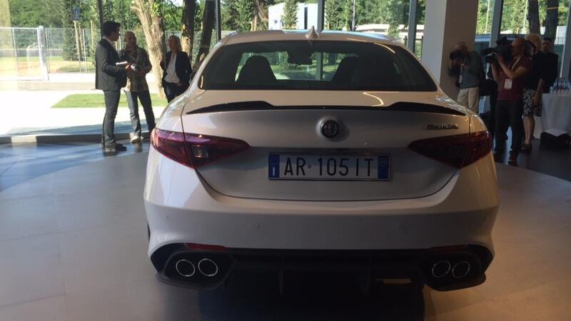Alfa Romeo’s new Giulia Quadrifoglio - the 510bhp V6 range topping version for the brand’s new premium saloon