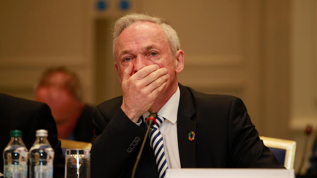 Minister for Climate Action Richard Bruton is pictured at a meeting of the  British Irish Parliamentary Assembly at  the Druids Glen Hotel in Co Wicklow. Photograph: Nick Bradshaw/The Irish Times.