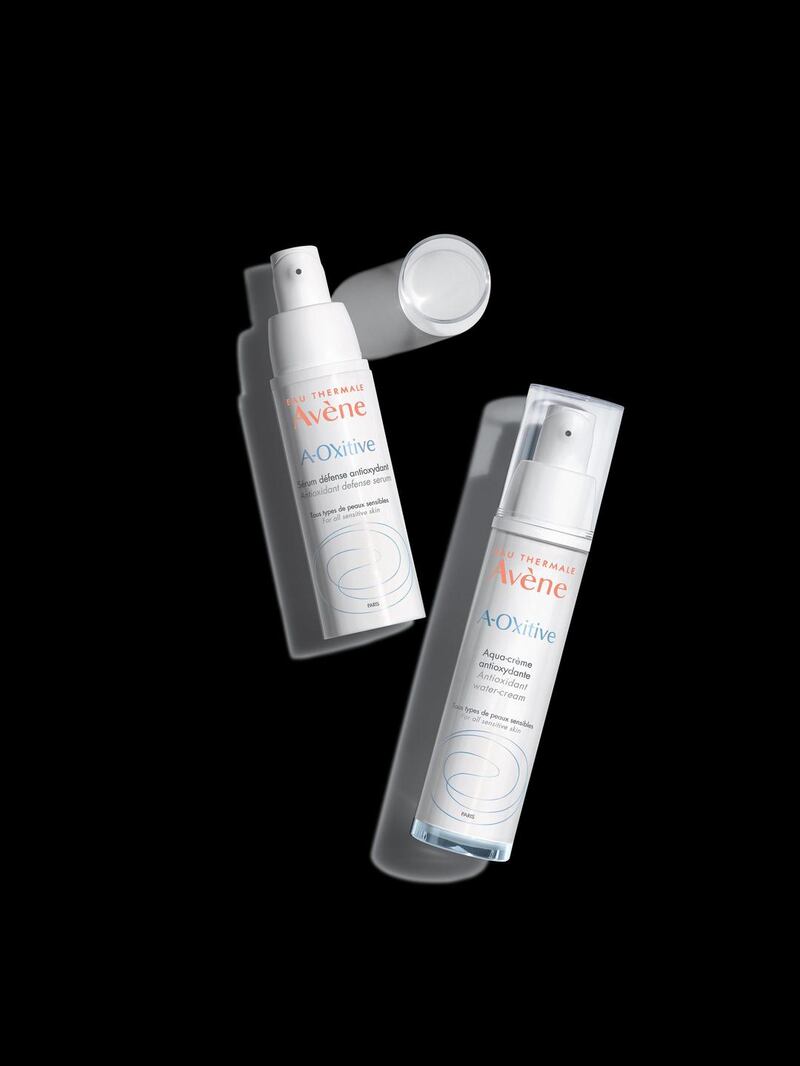 Avène A-Oxitive Antioxidant Defence Serum (€31.50) or the water cream (€29)
