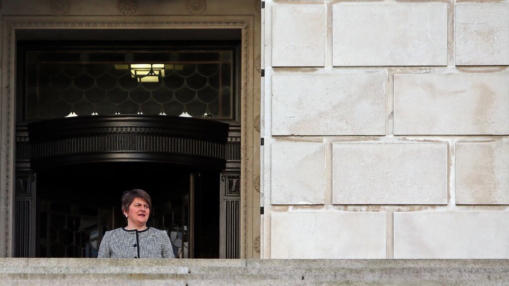 ‘The DUP’s opposition to gender quotas makes Foster’s rise more intriguing.’ Photograph: Paul Faith/AFP/Getty