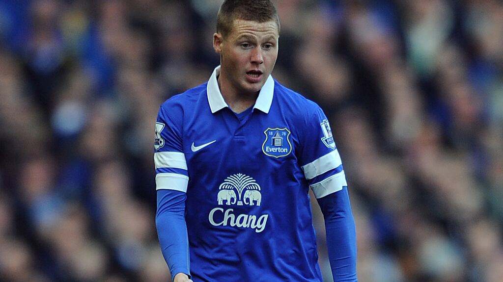 Everton midfielder James McCarthy is expected to rejoin his side in the next few days. Photograph: Chris Brunskill/Getty Images