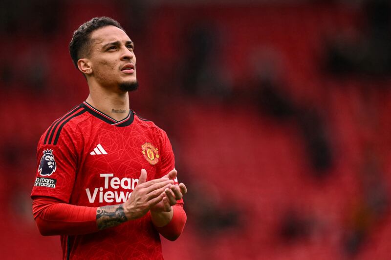 Manchester United's Antony. Photograph: Oli Scarff/AFP via Getty