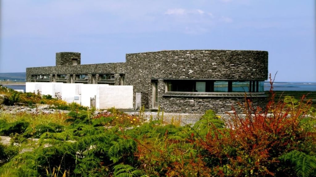 Five minimalist stone and glass rooms at the Inis Meáin Restaurant and Suites provide accommodation for diners.