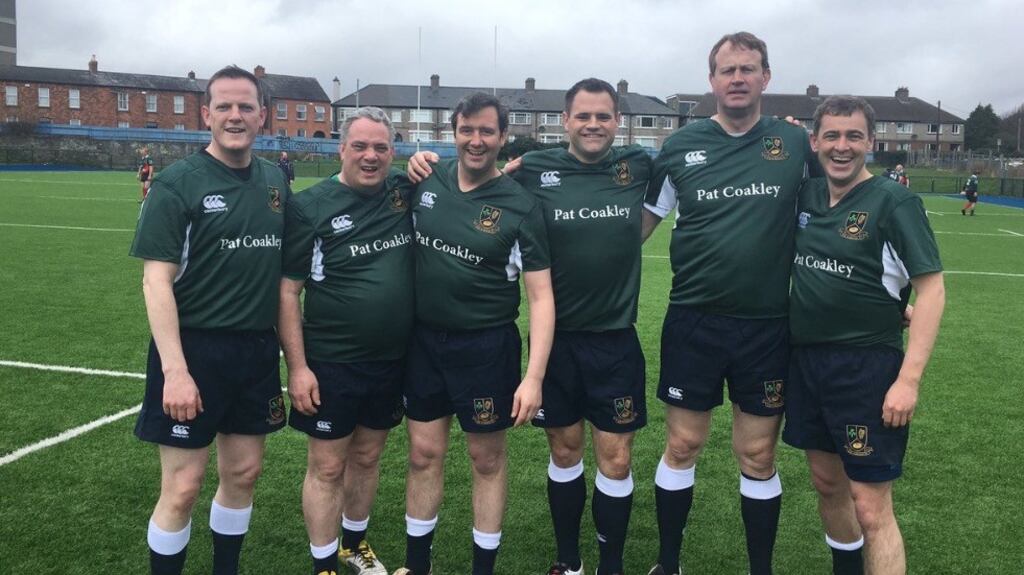 The Dáil and Seanad rugby team saw off a strong Commons and Lords side. Alan Farrell (FG), Aengus Ó Snodaigh (SF) Michael Darcy (FG) Sen Neale Richmond (FG), Jim O’Callaghan (FF) and Sen Mark Daly (FF).