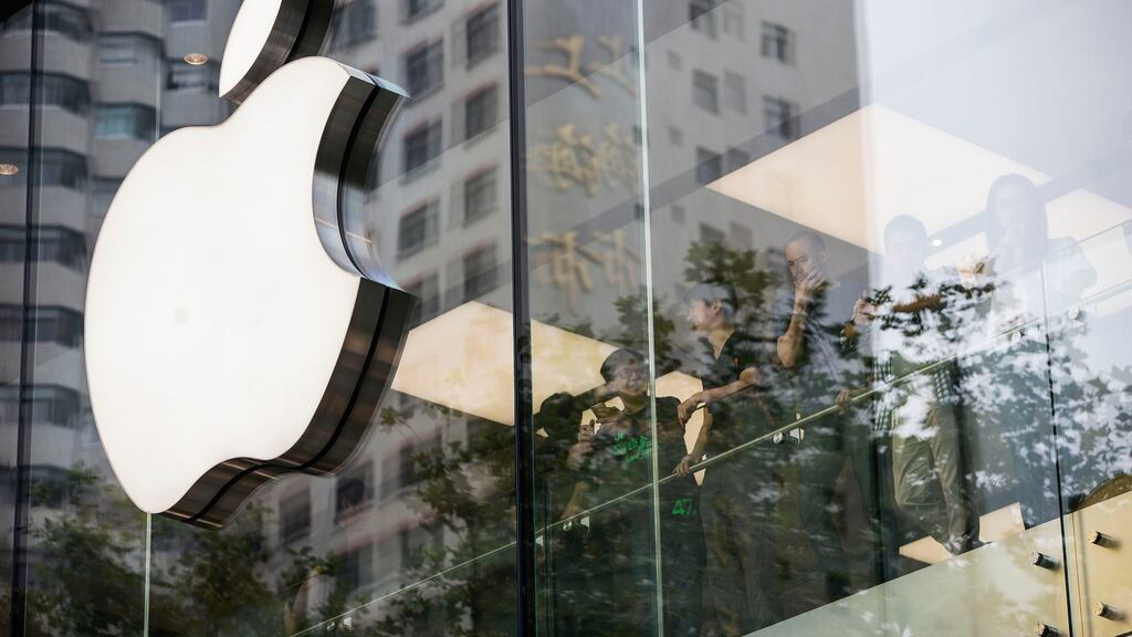 Apple said it was working “closely with these developers to quickly get their apps back on the app store, while ensuring customer privacy and security is not at risk”. Photograph: Qilai Shen/Bloomberg