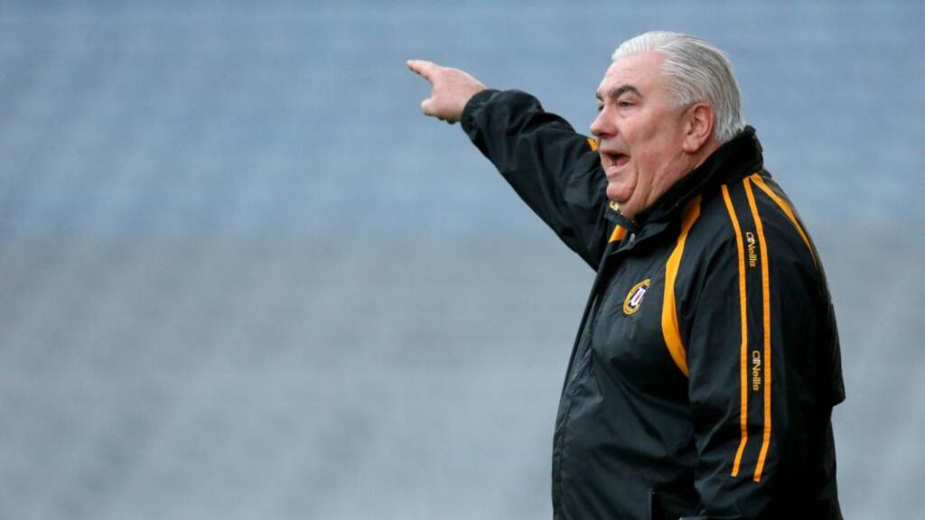 Joe Kernan won an All-Ireland football title in his first year in charge of Armagh. Photograph: Ryan Byrne/Inpho.