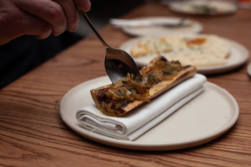 Bone marrow served with flatbread at Neighbourhood in Naas