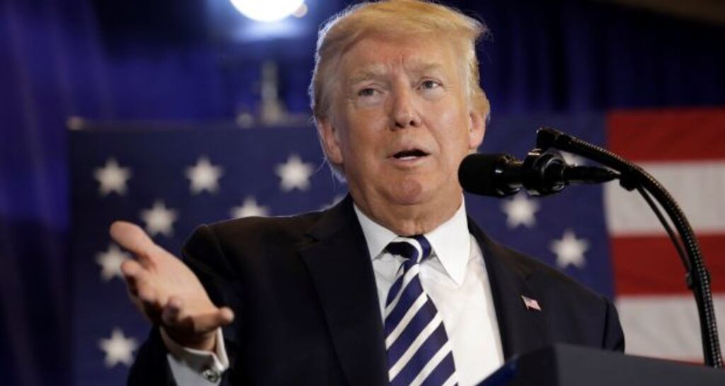 Tax records expose more than $21 million in highly unusual payments from Las Vegas hotel Trump owns with Phil Ruffin. Photograph: Yuri Gripas/Reuters