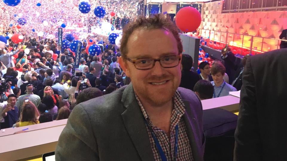 Hillary Clinton’s false dawn: Simon Carswell at the Democratic national convention in Philadelphia in July 2016