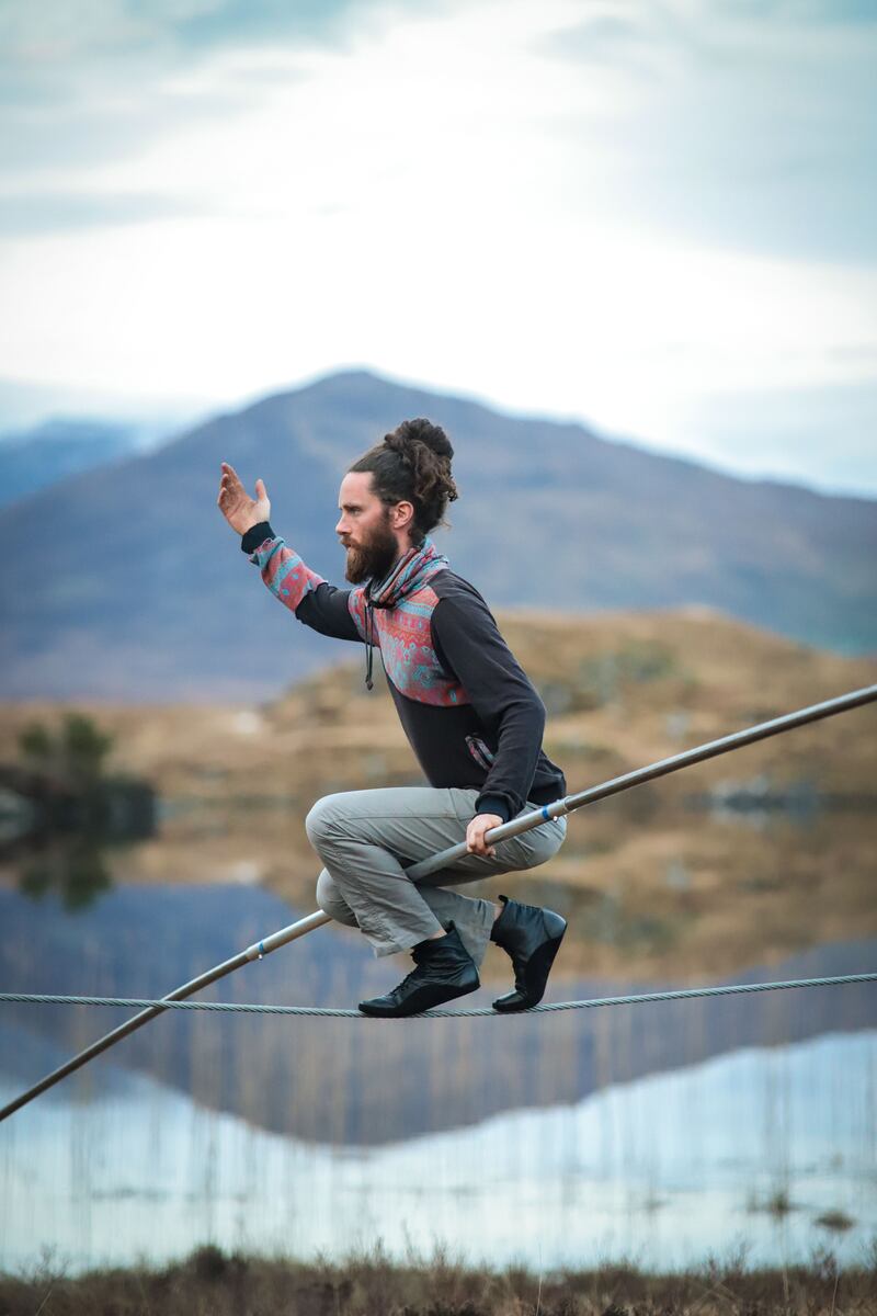 Tony Mahon: 'There is something about being off the ground, in space, that brings you to another place in your head.' Photograph: Emilija Jefremova