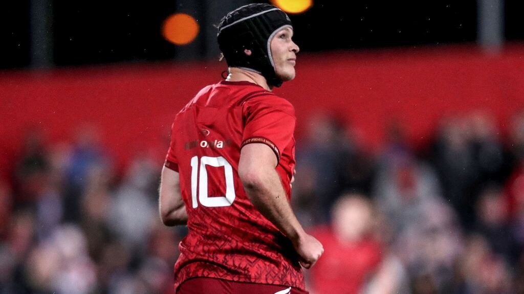 Munster’s Tyler Bleyendaal continued his impressive form against Cardiff. Photograph: Dan Sheridan/Inpho