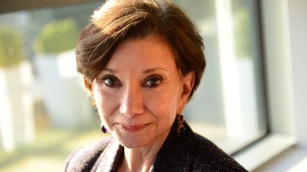 Advisor to the Trump transition team Dr Jan Halper-Hayes: ‘Only 4 per cent of Washington DC voted for Trump . . . this is a hostile takeover.’ Photograph: Dara Mac Dónaill