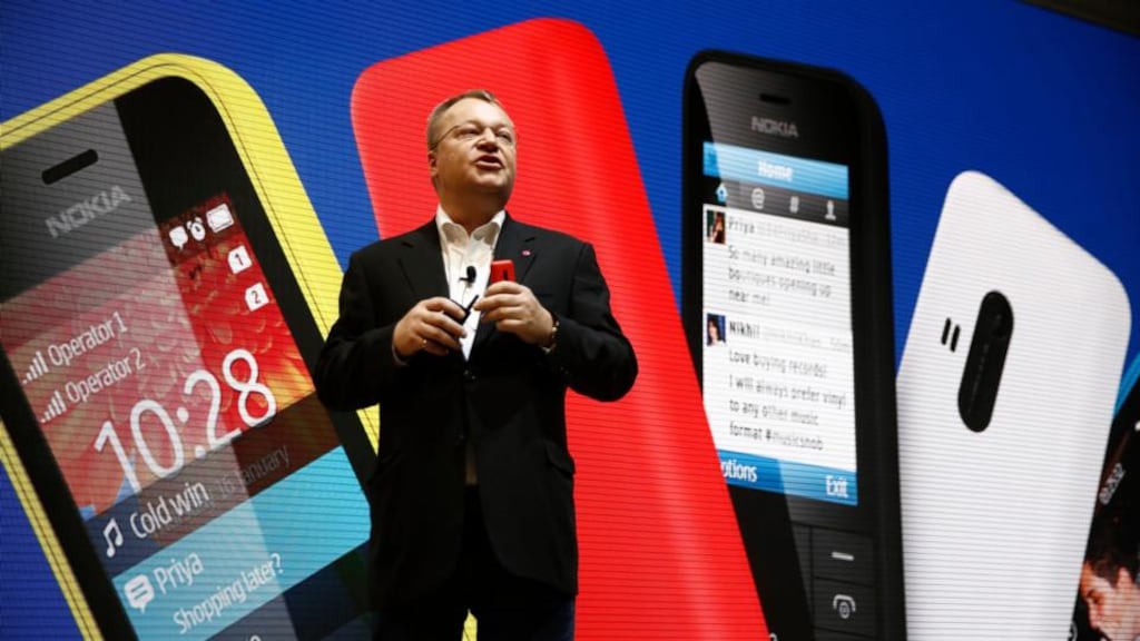 Stephen Elop was appointed the company’s first non-Finnish head in 2010. Photograph: Simon Dawson/Bloomberg