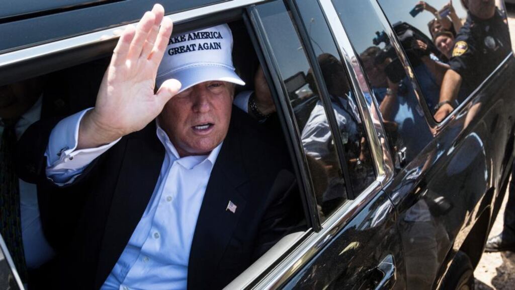 Donald Trump said what Clinton did was “far worse than what General Petraeus did”, referring the former CIA director was sentenced to probation for leaking classified information to a biographer who was also his lover. Photograph: Tamir Kalifa/The New York Times