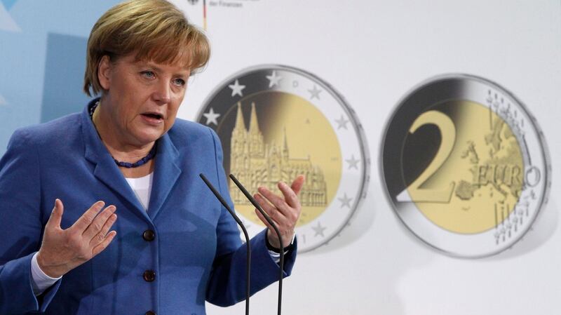 German chancellor Angela Merkel: during the euro crisis she realised the currency was in peril without pragmatic Berlin’s backing. Photograph: Tobias Schwarz